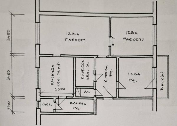 Ponúkame na predaj 3 izbový byt v Komárne